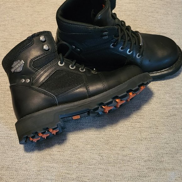 Harley-Davidson Women's Radbourne Black Motorcycle Boots D87108 - Picture 2 of 4